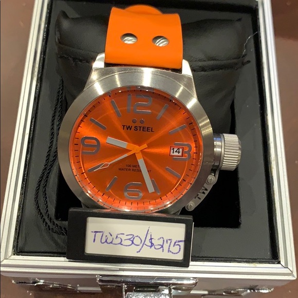 TW Steel Canteen (45mm) Dark Grey Dial / Dark Grey Italian  TW Steel Watch